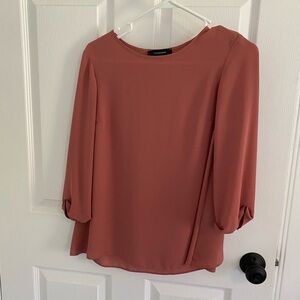 Flowing peach shirt